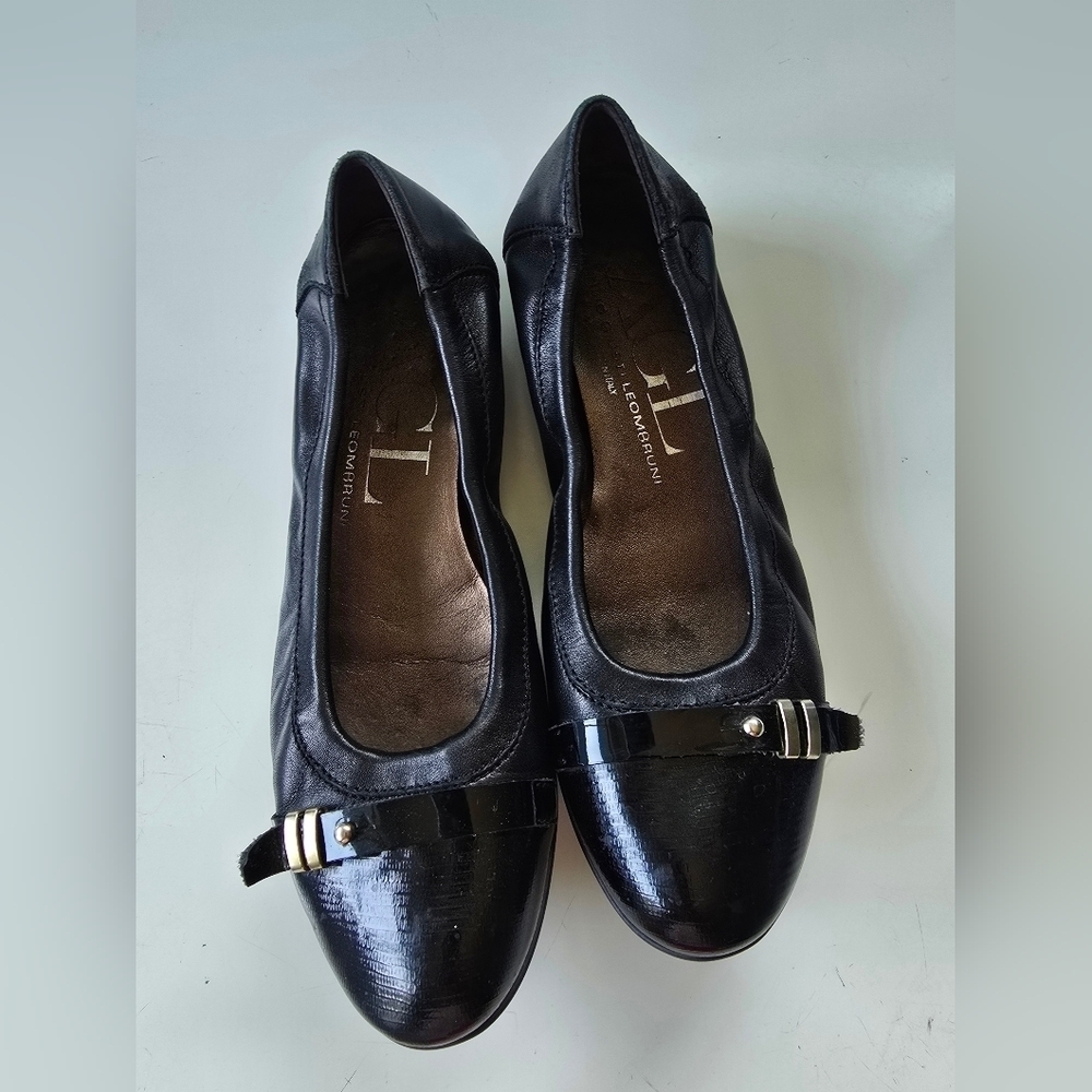 AGL leather flats Black Size EU 35